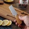 Acacia Wood Cheese Board Set with Stainless Steel Knives and Forks - Ideal for Snacks and Cutlery.