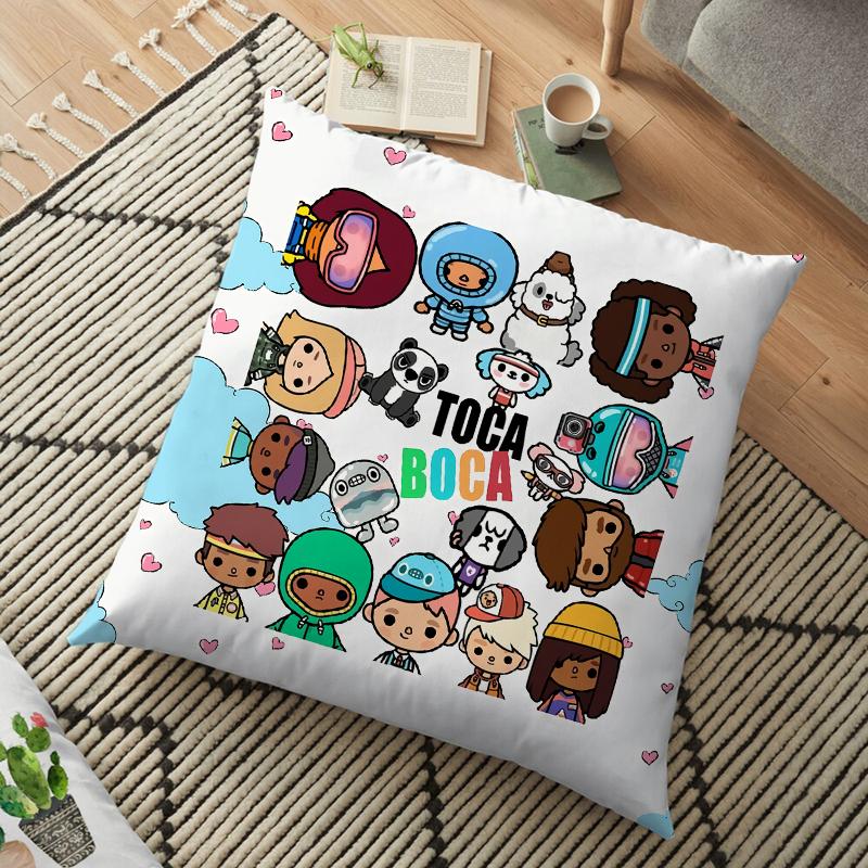 Чехол для подушки Toca Life World, наволочка Toca Boca для домашнего стула, детская комната, мягкая декоративная наволочка 45*45 см