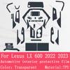 For Lexus LX 600   Navigation Center Console Gear Panel Screen TPU Car Interior Protective Film Anti-Scratch Sticker