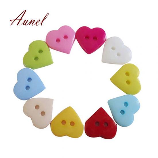 Пуговицы в виде сердечек. 100 шт