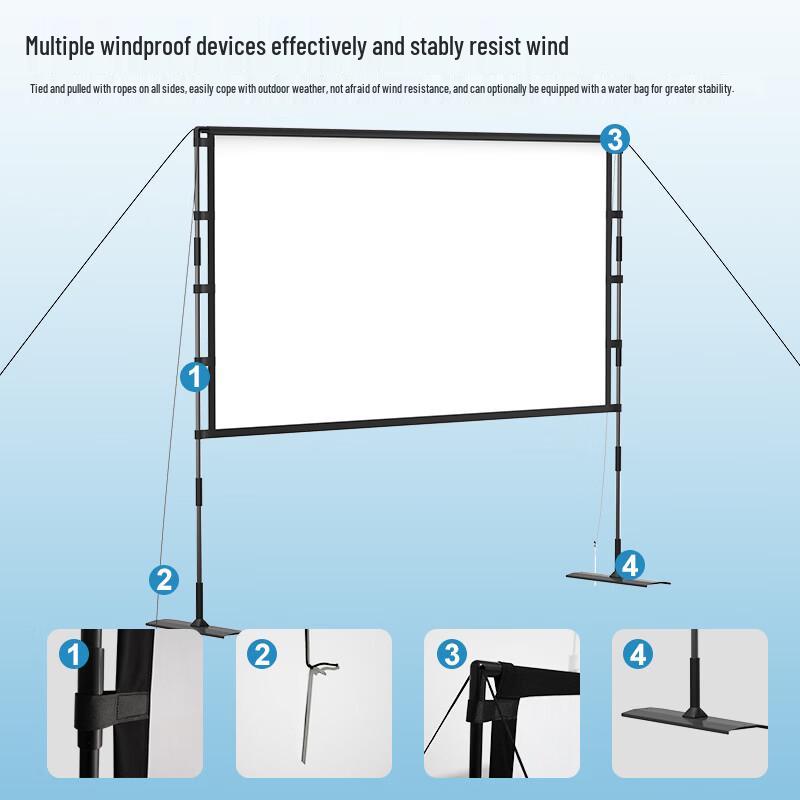120-inch Outdoor HD Anti-Light Projection Screen