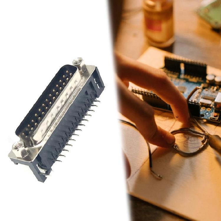 Разъемы DB25 Female с прямым углом Промышленные разъемы Простота установки для стабильного соединения В электронике