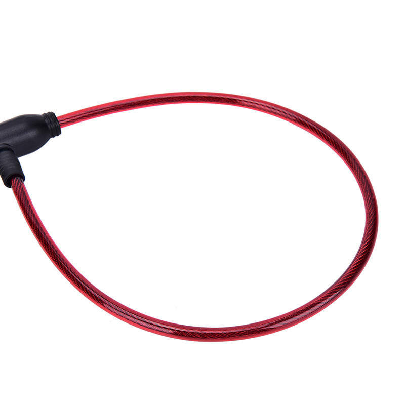 1 шт. Велосипедный трос 8X640 мм противоугонный замок безопасности для велосипеда, самоката с 2 ключами