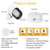 USB Rechargeable 360° Rotating Touch Wall Lamp with Remote & Color Changing for Bedroom