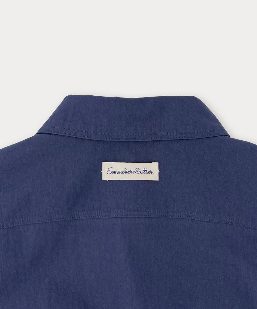 Somewherebutter Salt Bomber Jacket - Vintage Blue