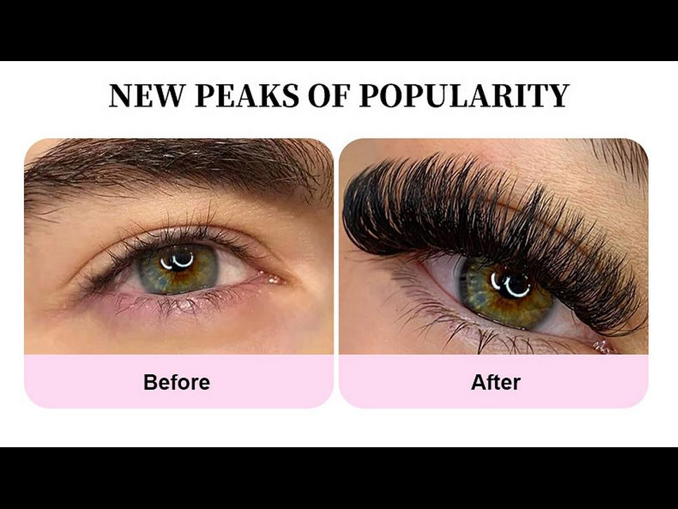 Набор сегментированных накладных ресниц своими руками: 10 рядов смешанных одиночных кластеров