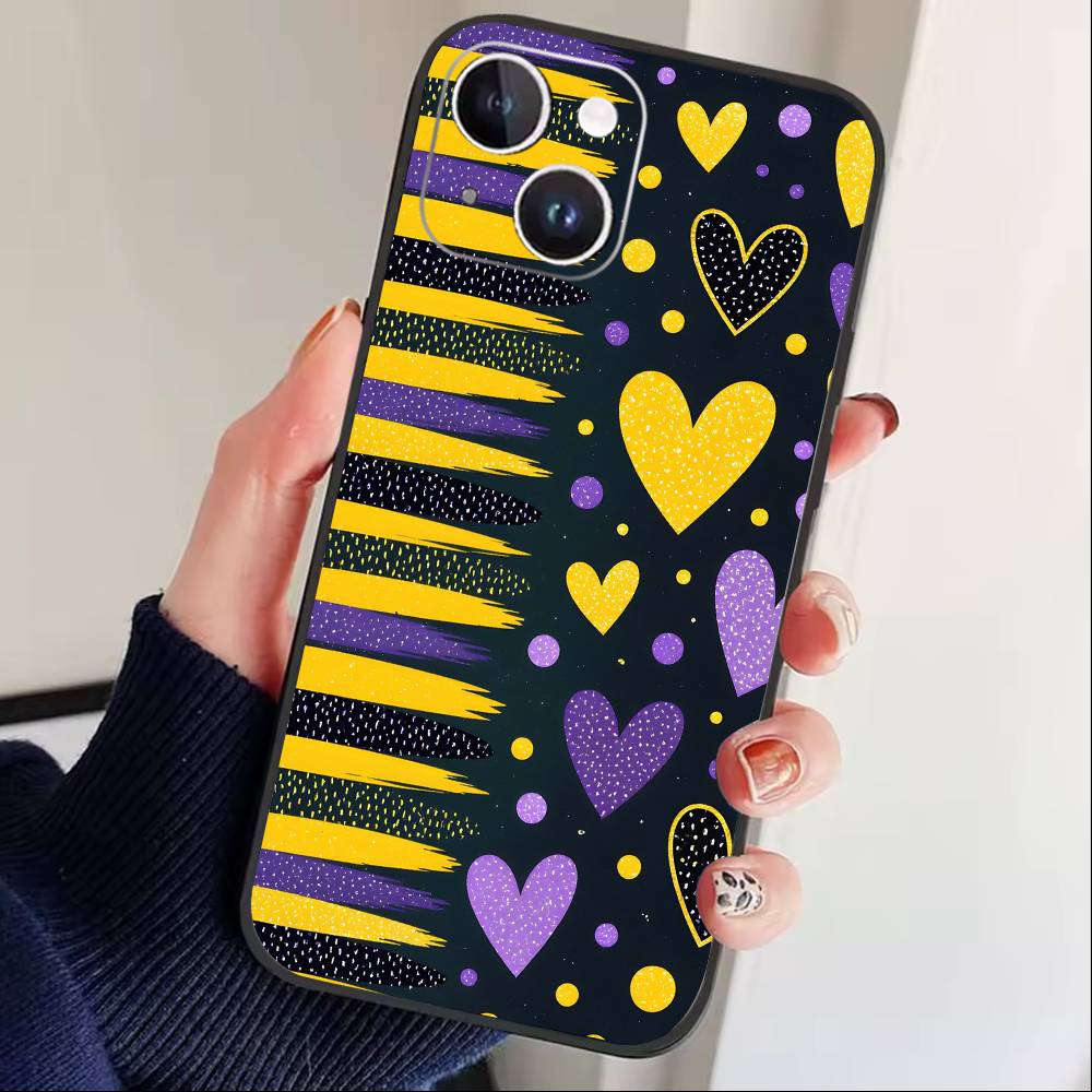 Y2k I-INS Graffiti Phone Case For iPhone 16,15,14,13,12,17,Pro Max,Plus Silicone Black Case