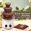 3-х уровневая электрическая машина для шоколадного фонтана с поддоном, автоматическим контролем температуры, пищевая, не