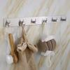 3M Sticker Adhesive Stainless Steel Wall Hook Black Towel Holder Multi-Purpose Coat Hooks  Kitchen