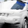 2 In 1 Snow Scraper with Large Brush Head Extendable Ice Scraper Snow Brush Portable Auto Scraper Snow Brush