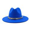 Fedora Autumn and Winter New Leaf Accessories Men's Gentlemen Women's Church Hat Wide Brimmed Jazz Hat  Sombrero Hombre
