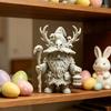 Huaqianguhh Статуэтка гнома-волшебника, 3D-печатная статуя фэнтезийного мага, Декор лесного колдуна для настольной полки, Пасхальный подарок для коллекционеров, любителей настольных игр