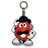 Rubber Keychain [Mr. Potato Head] Potato Head Character Logo 3D Keychain American Goods