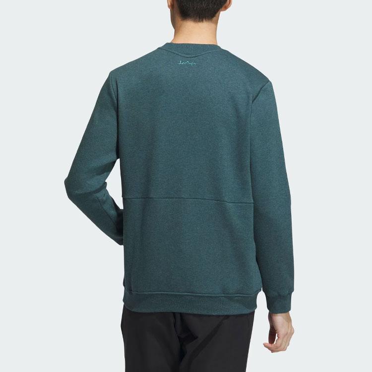 adidas Толстовка Go-To Crewneck с твердым логотипом, с длинным рукавом, мужская толстовка Arctic-Blue IA2610