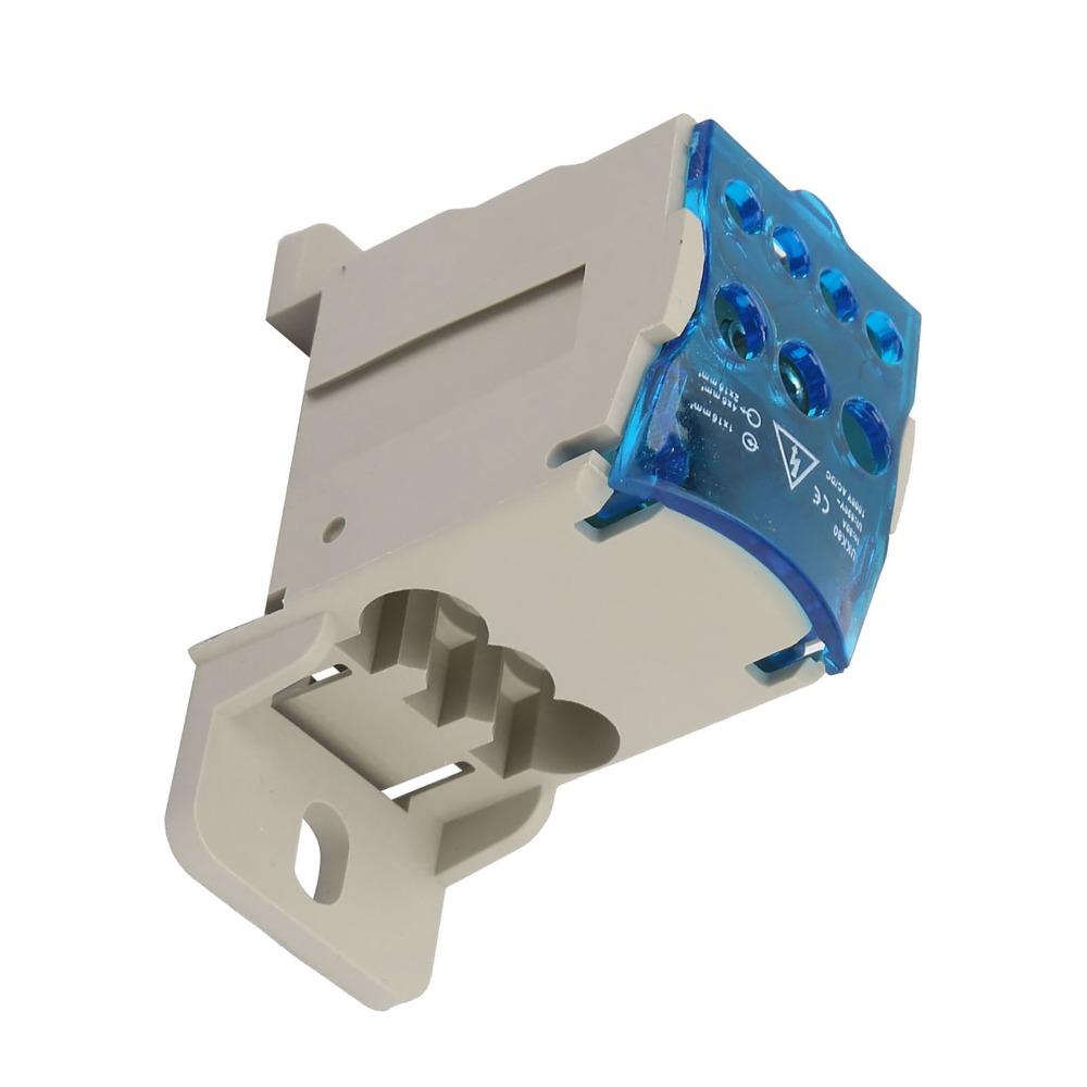 80A DIN Rail Terminal Block With Cover Power Junction Box Computer Room Cabinet