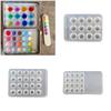 Food Grade Silicone Color Mixing Palette Reusable Portable Hygienic Storage For Nail Art Makeup And Painting