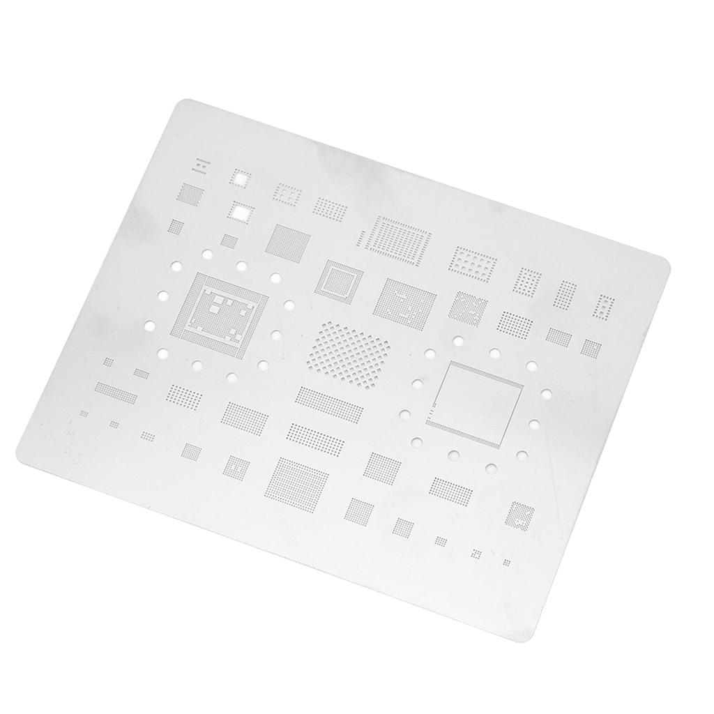 BGA трафарет для реболлинга, стальное закругленное прямоугольное отверстие для процессора сотового телефона IOS, завод по производству олова