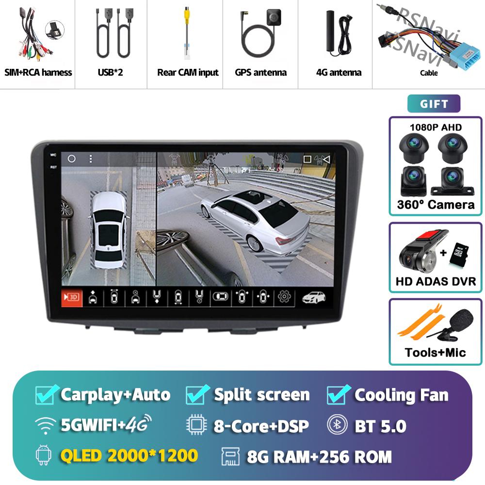 Android 14 Carplay Auto For Suzuki Baleno 2015 - 2018 Car Radio Player Multimedia stereo Navigation AI Voice Head Unit DVD 2Din