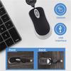 AEE4-Мини USB Проводная Мышь Втягивающийся Кабель Крошечная Маленькая Мышь 1600 DPI Оптическая Компактная Дорожная Мышь Для Windows 98 2000 XP Vista V