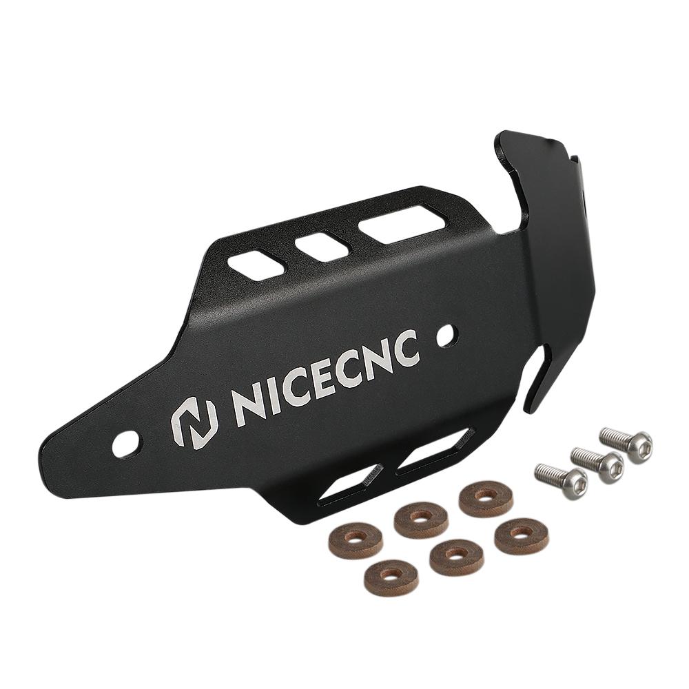 NiceCNC ATV Exhaust Muffler Mid Pipe Heat Shield Protector Guard Cover for Yamaha YFZ450R YFZ 450R 450 R Aluminum Accessories