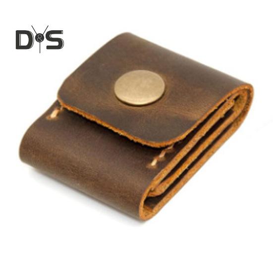 Чехол для медиатора на 3 слота, сумка-держатель медиатора, чехол из искусственной кожи для хранения медиатора с застежкой-кнопкой для любителей гитары