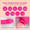 2 In 1 Licking Vibrator App Bluetooth Dildo Vibrators For Women Clitoral Tongue Stimulator Sex Toys Vaginal G Spot Masturbation