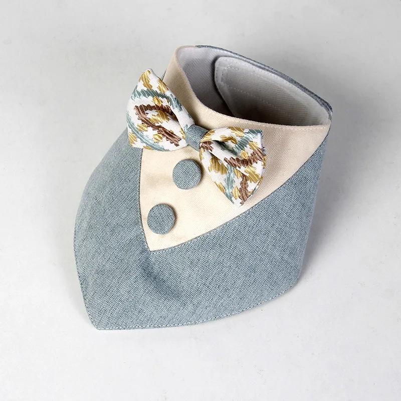 Нагрудники для домашних кошек и собак, маленькие и большие, шарф, моющийся, с принтом, щенок, платок, галстук-бабочка, аксессуары для домашних кошек, подарки