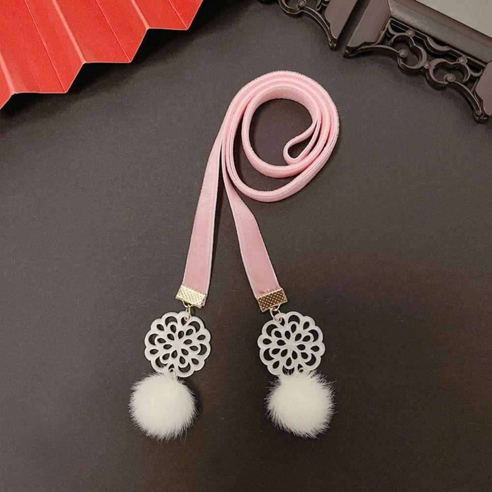 Китайский стиль плетеные волосы веревка головной убор ханьфу девушка DIY конский хвост милый новогоднее украшение для волос