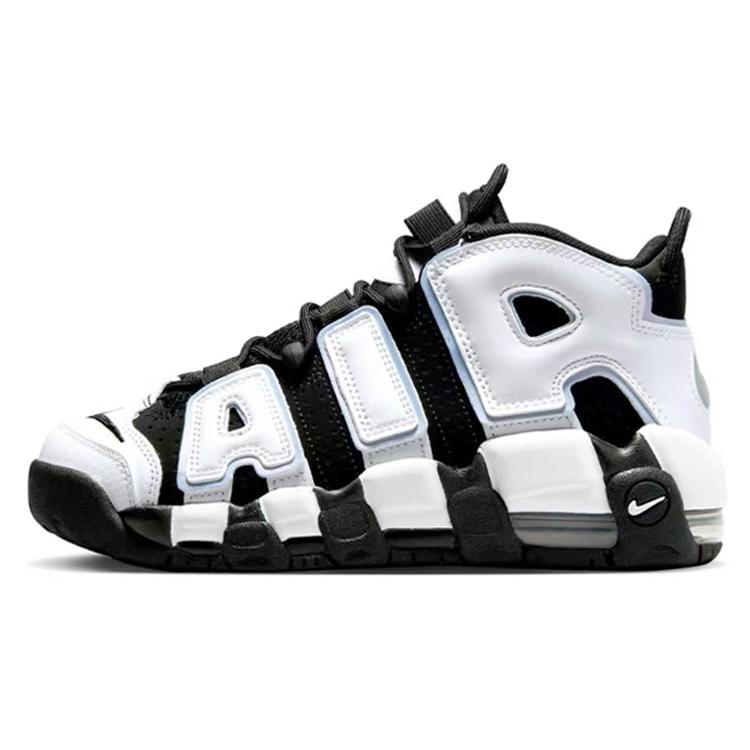 Nike Air More Uptempo Покрытие Нескользящая Средняя Высота Кеды для Скейтборда GS Черный Розово-Красный DQ6200-001(Команда21-К)