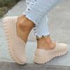 2024 Flat Light Fashion Woven Women's Shoes Large Size Soft Sole Mother Leisure Hollow Out Cloth Shoes Sports Shoes