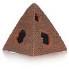 Мини Пирамида Аквариумное Украшение Смола Укрытие для Рыб Креветок Пещера для Отдыха Среда обитания 5 Отверстий Аквариум