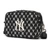New MLB Monogram Collection Polyester Combo Bag, Camera Bag, Crossbody Bag, Shoulder Bag Unisex Black 3ACRM012N-50BKS