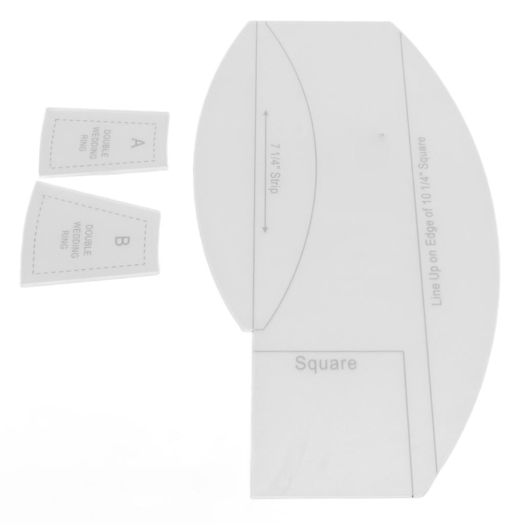 Набор швейных линеек Сделай сам Прозрачный акриловый с четким процессом печати для измерения рисования поделок