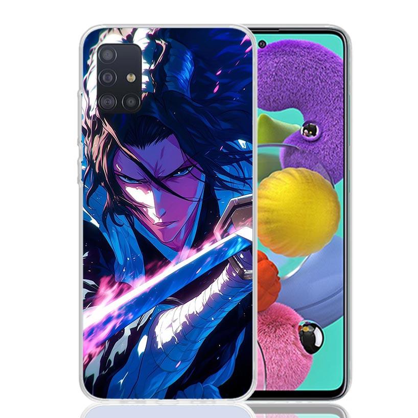 Bleach Kuchiki Byakuya Phone Case For Samsung Galaxy A52 A32 A22 A12 A02S A50S A30S A51 A31 AA71 Note 20 Ultra 10 S10 Plus Galax