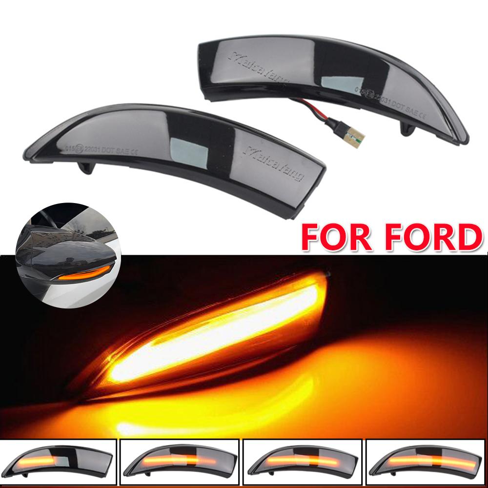 Для Ford Fiesta Mk7 2008-2017 для Ford B-Max 2012-2017 2 шт. Динамические светодиодные указатели поворота Боковые зеркала