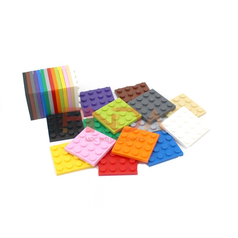 Базовая пластина 4x4 точки, 10 шт. Строительные блоки 3031, DIY, Классические, Развивающие, Образовательные, Детали MOC, Набор для строительства