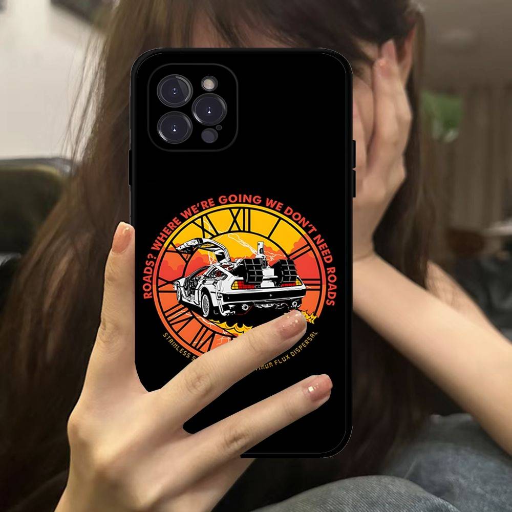 Чехол для телефона «Назад в будущее» для iPhone 14 Plus 13 Mini 11 16 15 17 Pro Max Защитный Ударопрочный