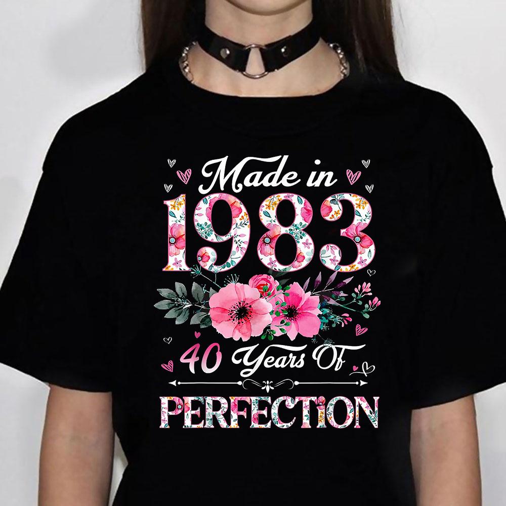 40 Years Birthday Women tshirts Women graphic tshirts feUnisex y2k funny anime clothes