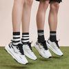 5a Of Retro Crew Socks For Women Comfortable And Soft Striped Calf Socks Socks Women Athletic