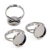8-20mm 10pcs High Quality IRON Adjustable Ring Settings Blank/Base,Fit 8-20mm Glass Cabochons,Buttons;Ring Bezels