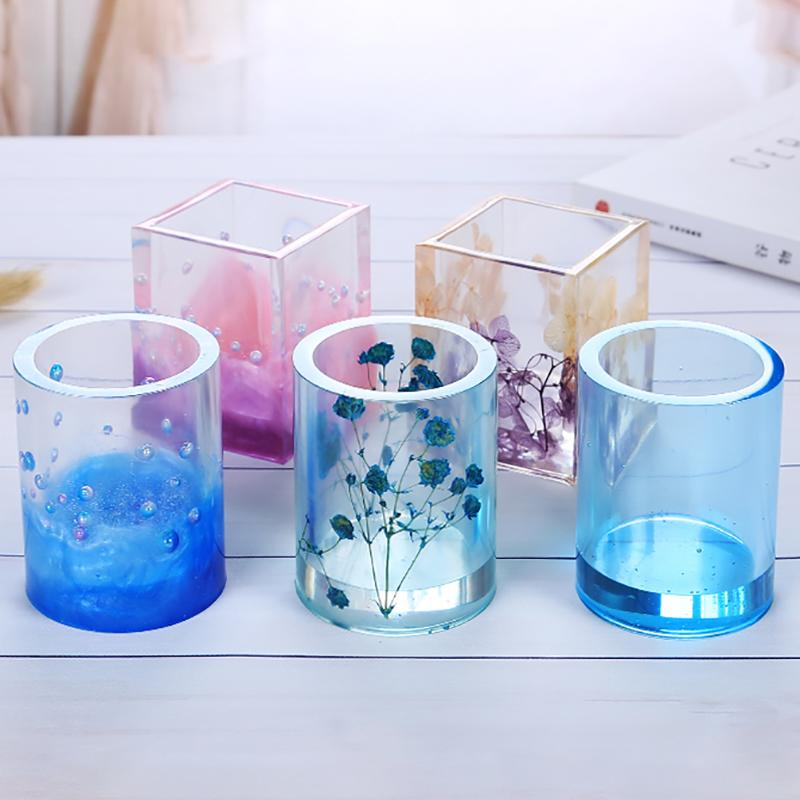 Формы из силиконовой смолы, держатель для литья эпоксидной смолы, художественная подставка для чашки, ручка, форма для свечи, сделай сам