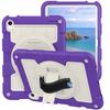 For iPad Air 11 (2025)/(2024) Kickstand Case Rotating Hand Strap PC+TPU Tablet Cover with Shoulder Strap