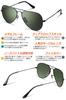 Солнцезащитные очки Glass Aviator Teardrop UV400 UV Protection Солнцезащитные очки для мужчин и женщин с черными зелеными линзами [Berikin] Мужские и женские