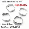 40 шт./20 шт. стоматологическая ортодонтическая плоская лента 32–41,5 мм, материал UR/UL/LL/LR