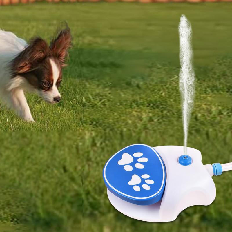 Dog Drinking Fountain Dog Paw Pressure Outdoor Sprinkler Toys Training Dog Drinking Toys Easy To Activate Fun Toys