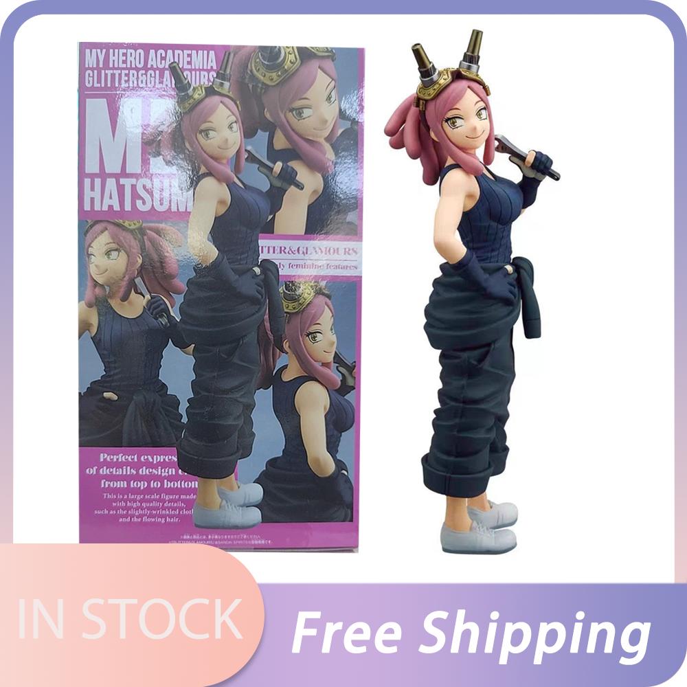 В наличии Оригинальная BANPRESTO GLITTER&GLAMOURS Моя геройская академия Хацумэ Мэй ПВХ Фигурка Модель Аниме Коллекционная Фигурка Игрушки Подарки