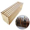 67 Holes Paint Prushes Organizer Paint Brush Holder Wooden Paintbrush Stand