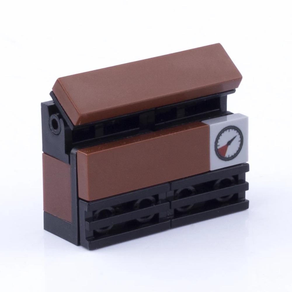 MOC City House Building Block Kitchen Office Bedroom Piano Bed Sofa icebox Lamp Bookshelf Fish Tank Bricks Set Toys