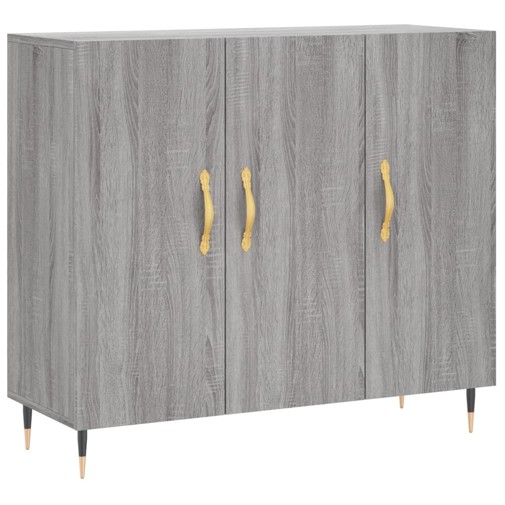Sideboard Gray Sonoma 90x34x80 cm Particleboard