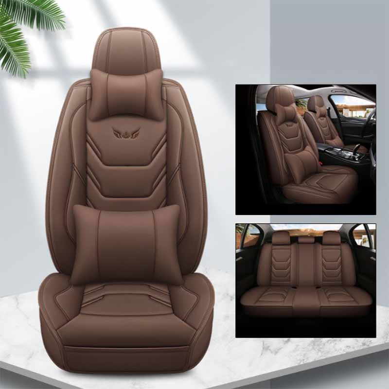 Полный комплект универсальных подушек для автомобильных сидений на 5 мест, водонепроницаемые чехлы для автомобильных сидений с полным охватом, защитные регулируемые съемные подушки для автомобильных сидений